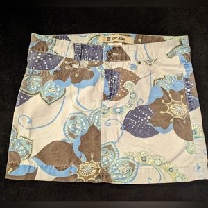 Gap Jeans floral mini skirt. Women's 8.